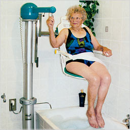 Luftkissen  Ein komfortabler Badewannenlift von iDuMo®